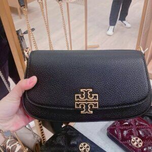 Tory Burch Britten Convertible Crossbody Bag in Black 138772 NWT